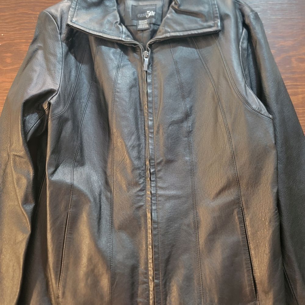 Womens East 5th Genuine Leather Jacket